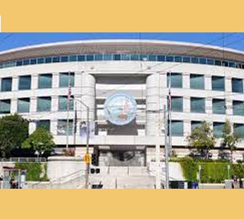 The front of the CPUC Buiding.